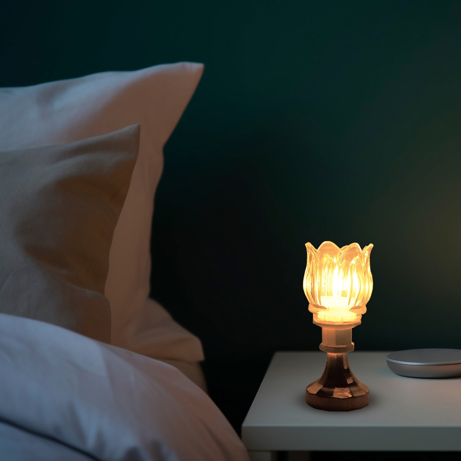 Premium Lotus Shaped LED Decorative Lamp with Stand Premium Lotus Shaped LED Decorative Lamp with Stand